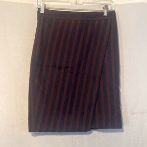 J Crew Navy Burgundy Pencil Skirt  00